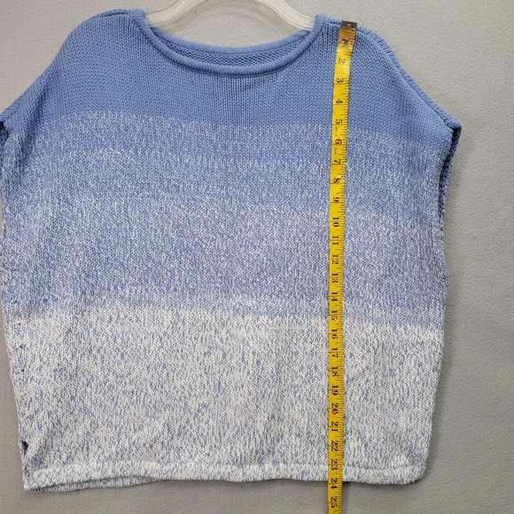 VINCE OMBRE BLUE COCOONO MARLED KNIT SWEATER TOP, SIZE XS - Picture 8 of 8